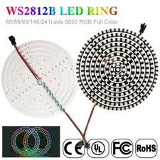 DC5V WS2812B LED Ring Individul AddressabIe 3Pin WS2812 IC BuiIt-in 5050 RGB