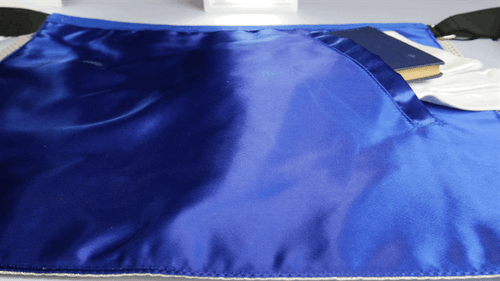 Past Master Lambskin and Velvet Dress Hand Crafted Embroidery With Silver Trim - Picture 9 of 9