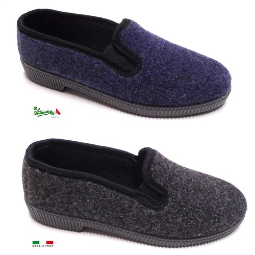 Pantofole ciabatte a scarpa uomo MadeInItaly comode calde invernali  economiche | eBay