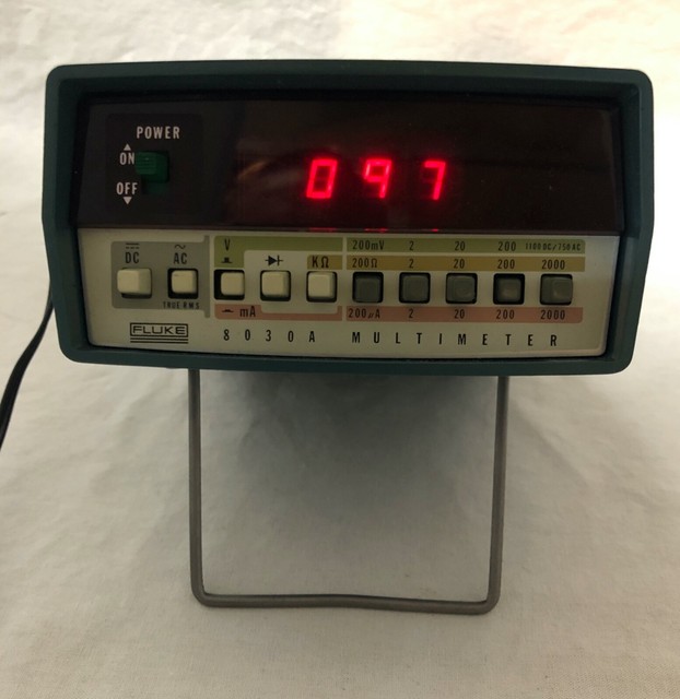 Rare Vintage Portable Fluke Multimeter 8030A 1976 Tested & Working eBay