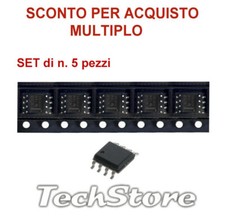 SET di N. 5 pezzi x  Amplificatore Operazionale LM358D SMD SOIC-8  LM358 