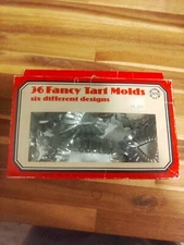 Vintage Norpro Tartlet Tins 36 Molds 6 Shapes Made In Hong Kong