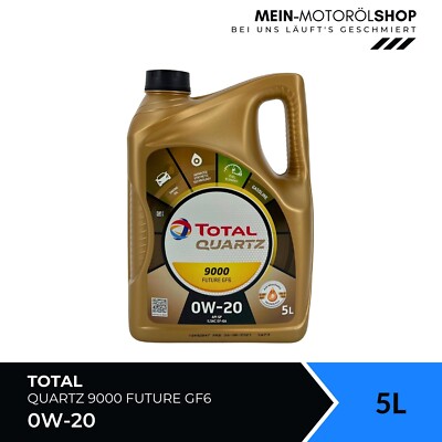Total Quartz 9000 Future GF6 0W-20 Toyota Suzuki Mitsubishi Subaru Honda 5 Liter
