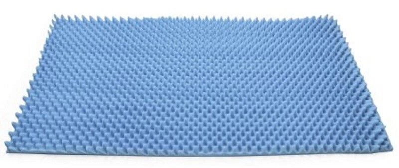72 L x 32 W x 2 Inch Soft Foam Twin Bed Pad Mattress Egg Crate Overlay Topper