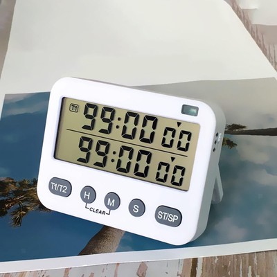 Dual Digital Timer mit Magnet Multifunktional Langlebig mit Ständer Display Display