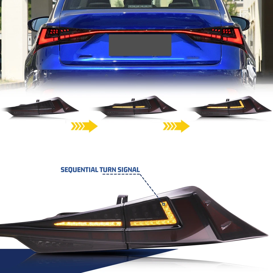 Conjunto de luces traseras LED para Lexus IS250 IS350 IS200t IS300 2014-2020 Foto 4 de 4