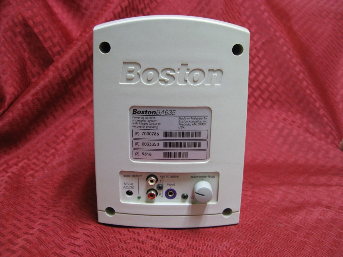 Boston Acoustics BA635 3pc pc media Computer Speakers w Subwoofer