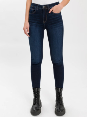 Cross Damen Jeans Judy Super Skinny P429-169 dunkelblau