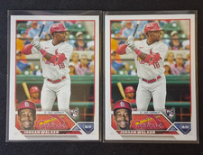 TWO CARDS: 2023 Topps Series 2 - JORDAN WALKER Rookie #344 (RC) | Cardinals