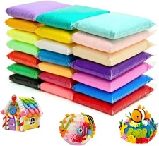 24 Colors Air Dry Clay Magical Kids Ultra Light Artist 24 PCS, 24 colors 