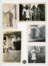  12 Vintage photos lot / American MILITARY MEN at Home SOLDIERS Uniforms Family