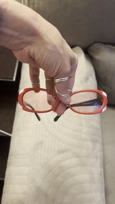 RARE CHANEL Italian Sunglasses! Vintage Italy Red Black White