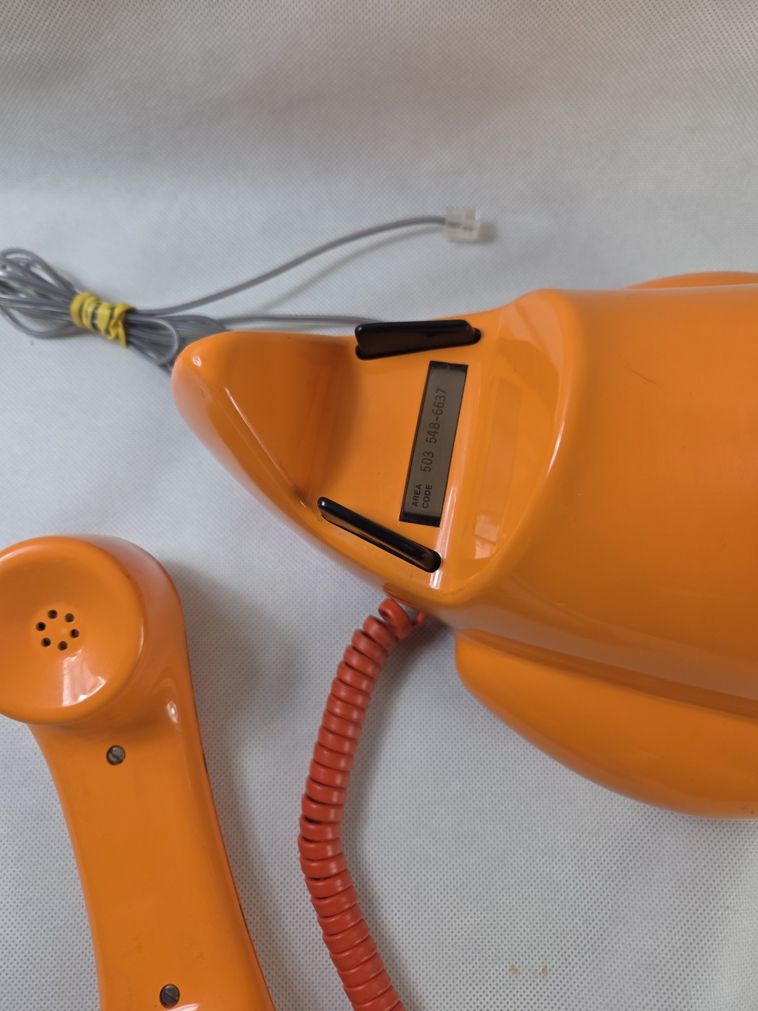 Vintage Alexander Graham Plane Phone Rotary Dial Two Tone Great Shape