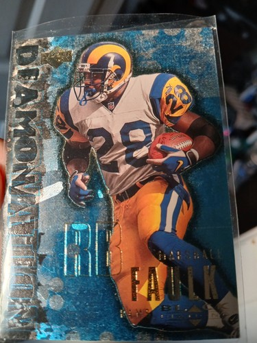 Marshall Faulk Blue Foil Diamondnation 2000 insert