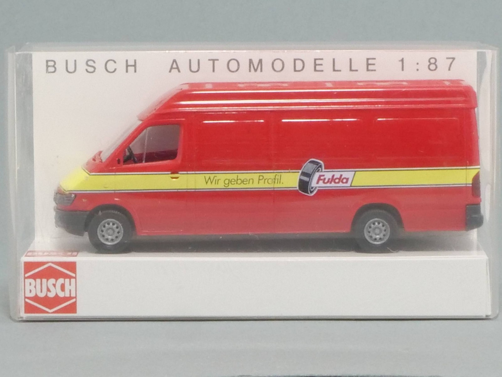 Busch 47826 MB Sprinter Fulda Tires Delivery Van 1:87 H0 Mint! OVP 1703-20-73