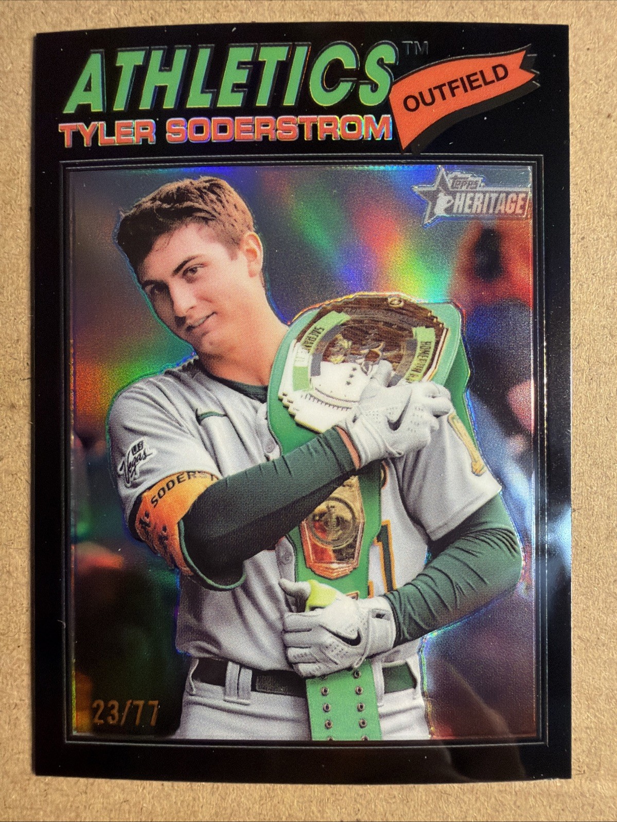 2026 Topps Heritage  Tyler Soderstrom SP🔥# 101  Black Ref