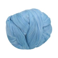 Wool Roving Yarn, 100G/3.53OZ Felting Wool Pure Roving Yarn, Dark Blue