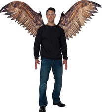 Articulating Eagle Bird of Prey Wings - Brown - Cosplay Costume Accessories