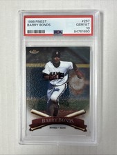 1998 Finest Barry Bonds #257 Refractor San Francisco Giants PSA 10 GEM MINT