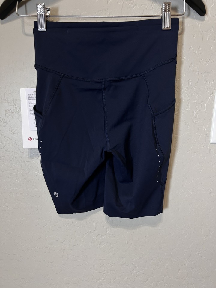 NWT Lululemon Fast Free HR Short 8” Pockets - TRNV - Size 4 | eBay