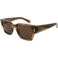 New Ferragamo SF2010S 319 Striped Khaki Sunglasses with Khaki Lenses