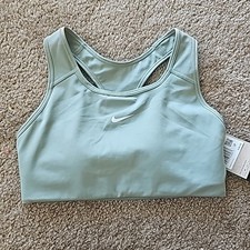Nike Women  s Jade Smoke Swoosh Sports Bra NWT Medium Impact Dri-Fit