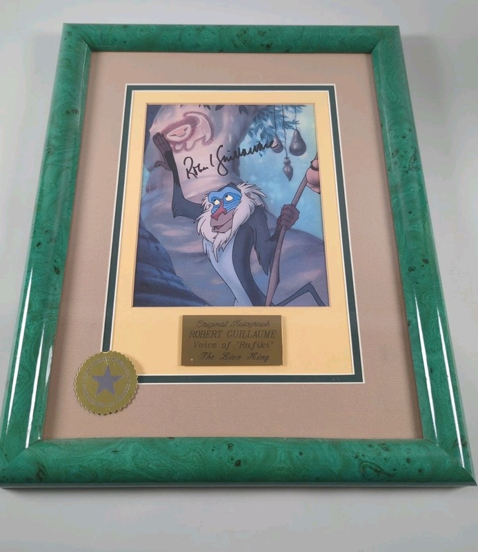 Official Disney World Retailed Robert Guillaume Lion King Rafiki Autograph