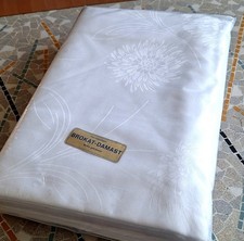 Mako Brokat Damast Bettwäsche  4- Teilig,  Blumen Muster  unbenutzt....