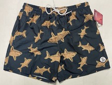 Uzzi Sharks Men s Swim Shorts Trunks Swimsuit Size S to XXL Above the Knee