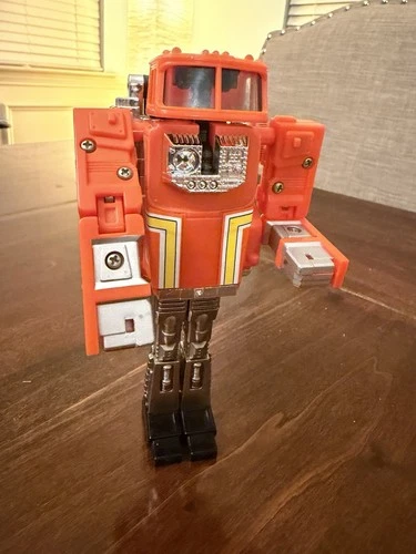 Vintage 1984 Bandai Staks Gobots Semi Truck Orange Action Figure