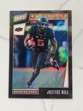 2019 Panini Father's Day #FB20 Justice Hill /199 Oklahoma State Football Card