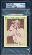 1976 Douglas/Bell Monarch's Manager, 1948 Card Cool Papa Bell Signed PSA/DNA3