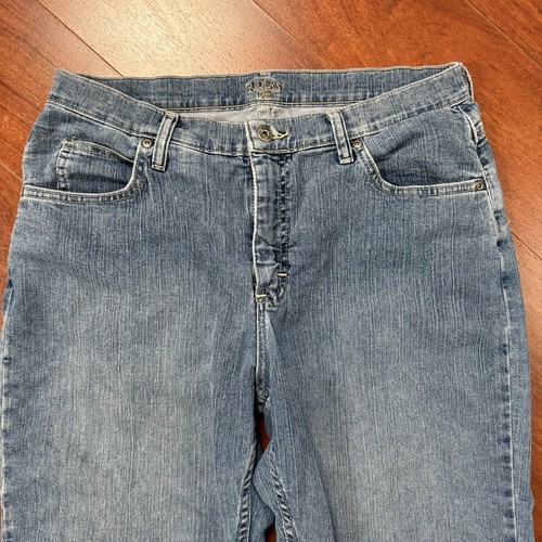 Jeans de mezclilla Lee Riders 34x32 azul lavado medio calce regular pierna recta Y2K - Imagen 4 de 13