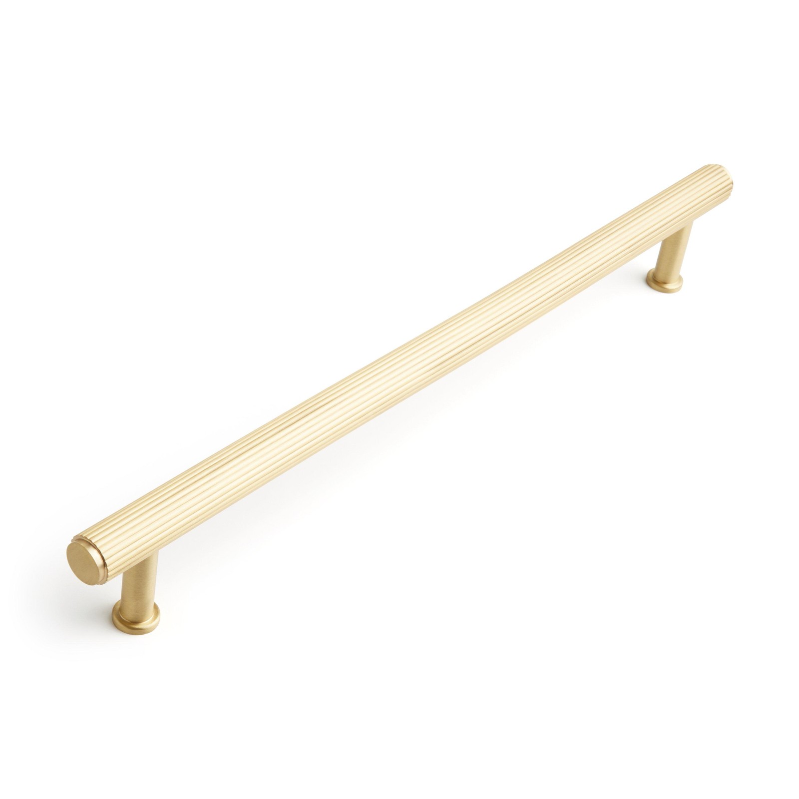 Signature Hardware 12 Brixlee Reeded Brass Appliance Pull Satin Brass 9390₽
