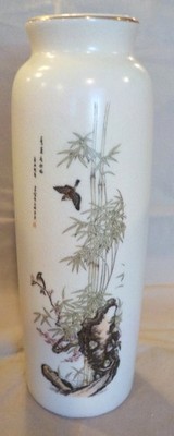 Vintage Japanese Bijutsu Toki Ceramic 9'' Vase from the Deville Collection 1900  