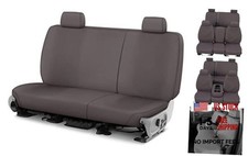 Polibawełniane pokrowce na siedzenia niestandardowe, szare 