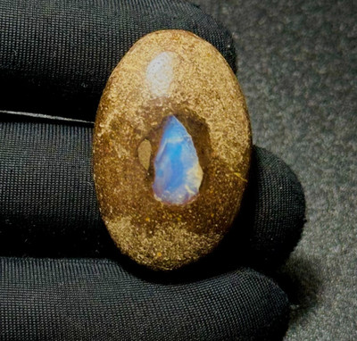 26 Ct Natural Australian Boulder Opal Loose Gem 30x20x7 MM Multi Fire Cabochon