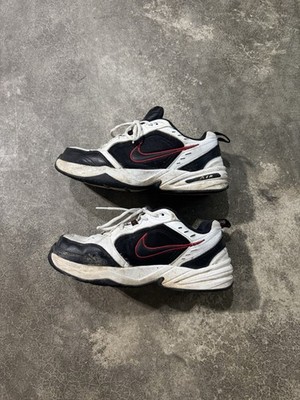 Nike Air Monarch Red And Black And White Sneakers Unisex Size 10.5