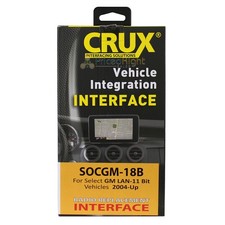 CRUX Radio Replacement for Select GM LAN 11-Bit Vehicles 2004-2012 SOCGM-18B
