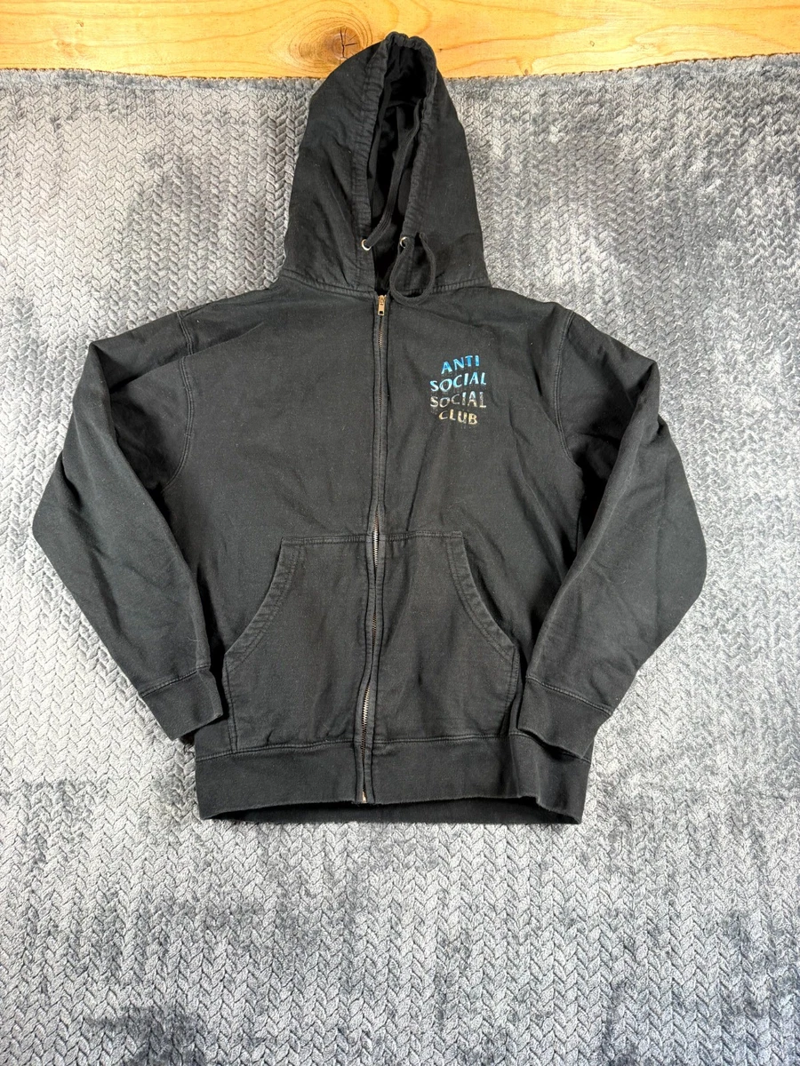 Anti Social Social Club Hoodie Homme Small Noir - Sweat à Capuche Double Face