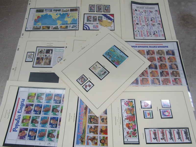 Nystamps US 1994/95 mint NH stamp collection Scott Album page Hi face u12xr
