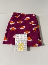 OS One Size Lularoe Leggings Multicolor Foxes Animal Print NWOT New