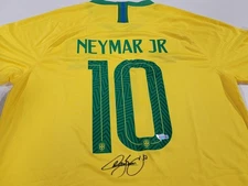 🇧🇷 Neymar Jr. Signed Autograph Brazil National Team Jersey Fanatics Authentic 