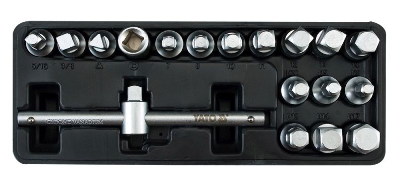 Fits YATO YT-0599 Oil plug wrench set 18pcs. - Image 3