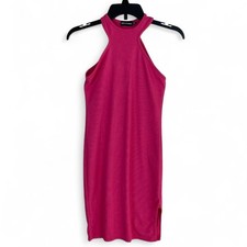 PrettyLittleThing Racerback Bodycon Ribbed Mini Dress Women’s 6 Hot Pink