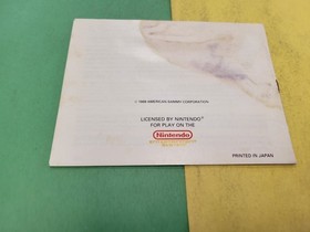 twin cobra Instruction nes manual only