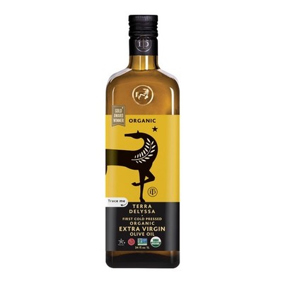 Terra Delyssa Organic Extra Virgin Olive Oil, 34 fl. oz. Glass