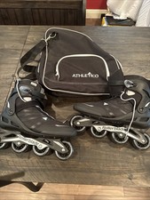 Rollerblade 07958600816 Zetrablade Inline Skates - Black With Case