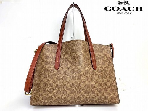 COACH Signature Carryall 2Way Shoulder Bag Tote Bag