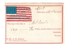 Cooper Shop Volunteer Refreshment Saloon PHILADELPHIA~1863 Civil War Pay Voucher